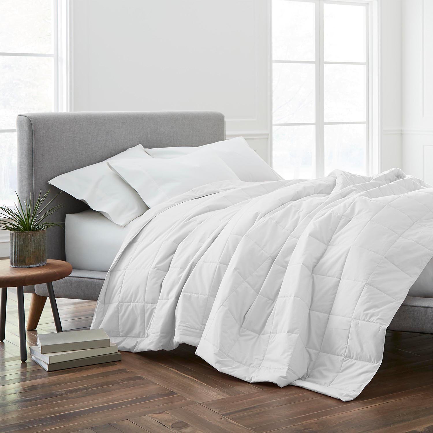 Eco Pure Pure and Simple Comforter Full/Queen White WestPoint Home 